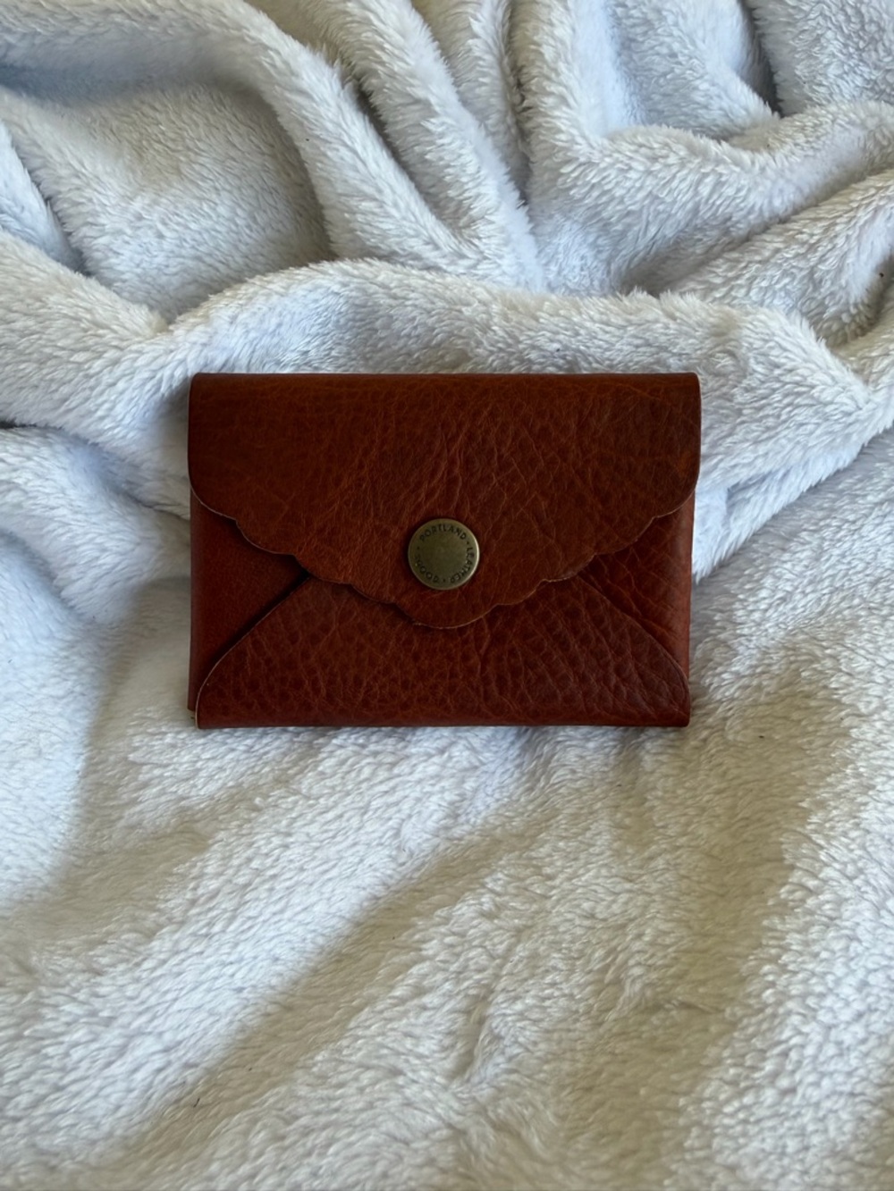 Portland Leather Mini Daisy Wallet - Nutmeg